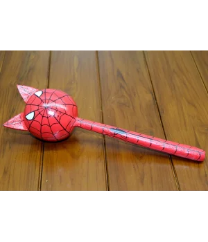 Ahşap Kedili Spiderman Marakas Tekli Polos:24