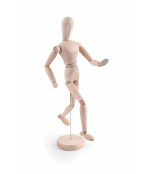 Ahşap Model Mankeni İnsan Figürü 30 cm.