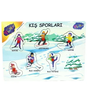 Ahşap Tutmalı Sporlar Yapboz