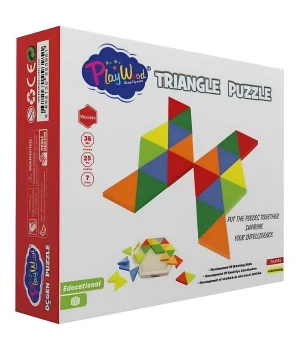 Ahşap Üçgen Puzzle