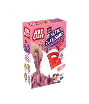 Aksesuarlı Pembe Kinetik Oyun Kumu 500 gr