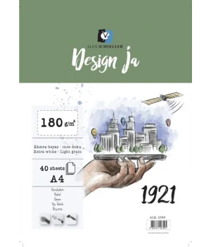 Alex Schoeller Design Ja Eskiz Çizim Defteri 180 gr. A4 40 yp.