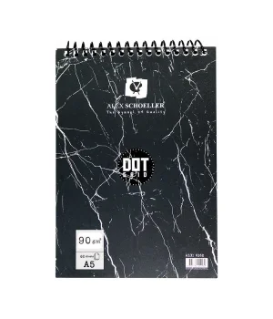 Alex Schoeller Dot Grid Noktalı Eskiz Çizim Defteri 90 gr. A5 60 yp.