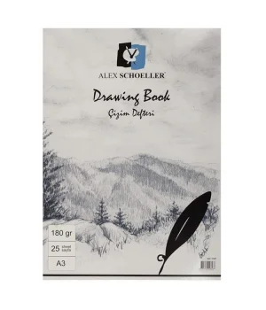 Alex Schoeller Drawing Book Eskiz Çizim Defteri 180 gr. A3 25 yp.