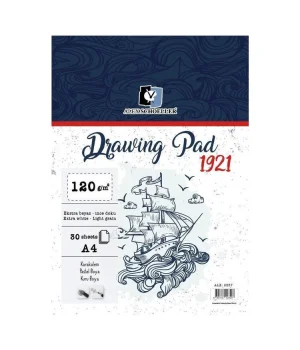 Alex Schoeller Drawing Pad Spiralli Eskiz Çizim Defteri 120 gr. A4 30 yp.