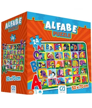 Alfabe 24 Parça Yer Puzzle