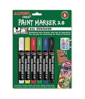 Alpino Crea Paint Marker 6 Renk - AR250
