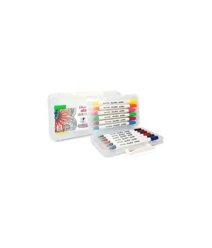 Alpino Fırça Çift Uçlu Keçeli Kalem 12 Renk (AR-800186)