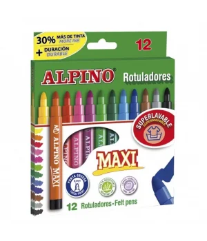 Alpino Maxi Jumbo Keçeli Kalem 12 Renk (AR-06)