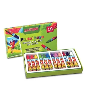 Alpino Yağlı Pastel Boya 12 Renk Karton Kutu