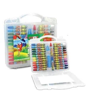 Alpino Yağlı Pastel Boya 24+2 Renk Plastik Çantalı