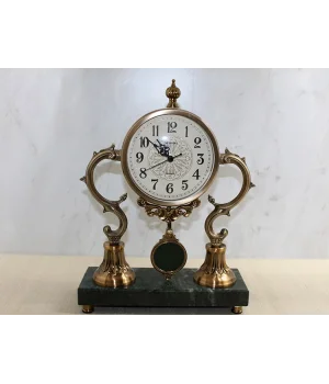 Altı Mermer Sarkaşlı Masa Üstü Saat Alk4321