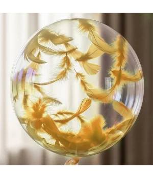 Altın Balon Süsleme Tüyü