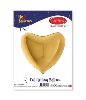 Altın Kalp Folyo Balon 24