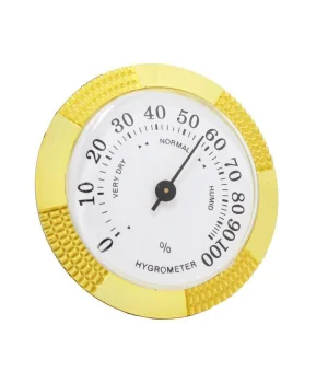 Angelo Puro Kutusu Humidor Nemölçer Higrometre 5cm Gold