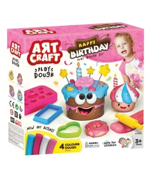 Art Craft Doğum Günü Oyun Hamuru Seti 10 Parça