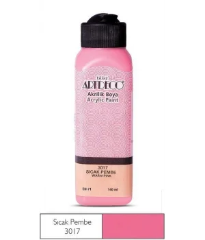 Artdeco Akrilik Boya 140 ml. 3017 SICAK PEMBE