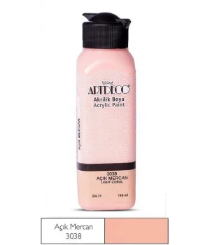 Artdeco Akrilik Boya 140 ml. 3038 AÇIK MERCAN