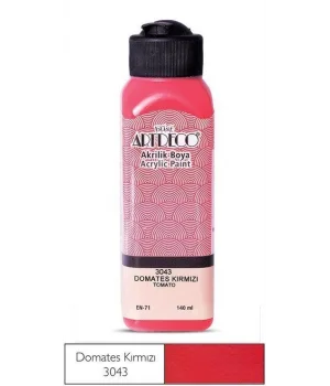 Artdeco Akrilik Boya 140 ml. 3043 DOMATES KIRMIZI