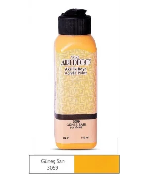 Artdeco Akrilik Boya 140 ml. 3059 GÜNEŞ SARI