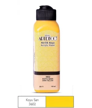 Artdeco Akrilik Boya 140 ml. 3602 KOYU SARI