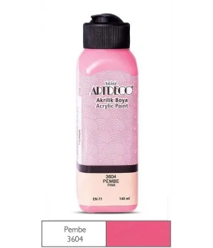 Artdeco Akrilik Boya 140 ml. 3604 PEMBE