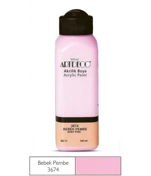 Artdeco Akrilik Boya 140 ml. 3674 BEBEK PEMBE