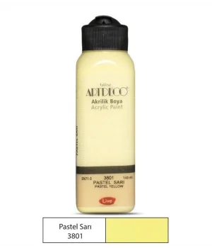 Artdeco Akrilik Boya 140 ml. 3801 Pastel Sarı