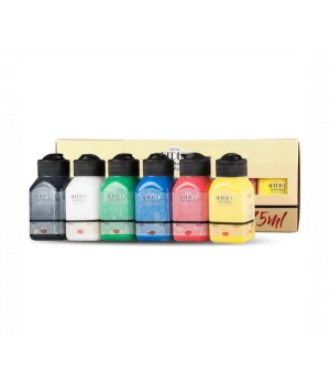 Artdeco Akrilik Boya Seti 6 Renk x 75ml. Canlı Renkler