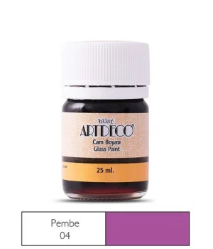 Artdeco Cam Vitray Boyası 25 ml. 04 PEMBE