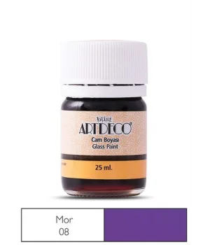 Artdeco Cam Vitray Boyası 25 ml. 08 MOR