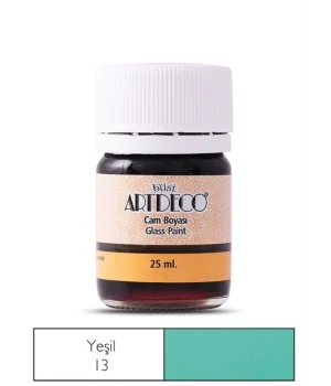 Artdeco Cam Vitray Boyası 25 ml. 13 YEŞİL