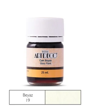 Artdeco Cam Vitray Boyası 25 ml. 19 BEYAZ