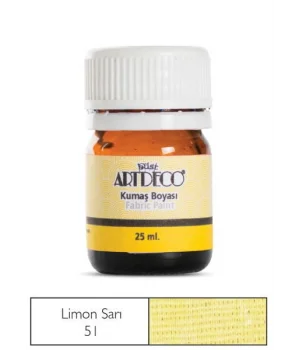 Artdeco Kumaş Boyası 51 Limon Sarısı