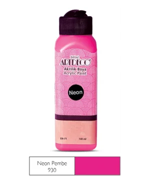 Artdeco Neon Akrilik Boya 140 ml. NEON PEMBE