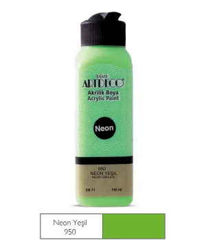 Artdeco Neon Akrilik Boya 140 ml. NEON YEŞİL