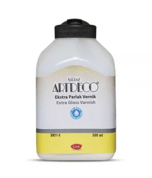Artdeco Su Bazlı Ekstra Parlak Vernik 500 ml.