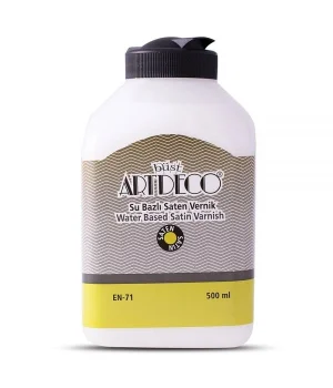 Artdeco Su Bazlı Yarı Mat (Saten) Vernik 500 ml.
