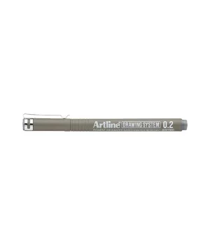 Artline Drawing System Teknik Çizim Kalemi 0.2 mm. Grey