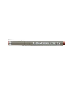 Artline Drawing System Teknik Çizim Kalemi 0.2 mm. Sepia