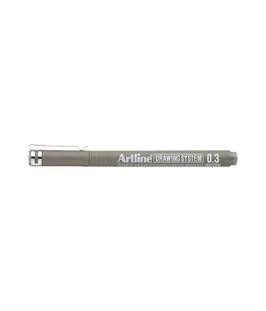 Artline Drawing System Teknik Çizim Kalemi 0.3 mm. Grey