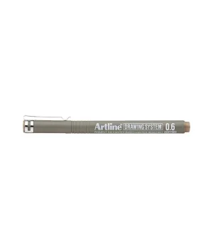 Artline Drawing System Teknik Çizim Kalemi 0.6 mm. Pale Brown