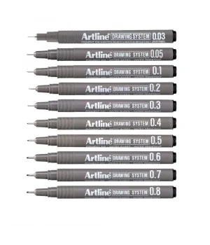 Artline Drawing System Teknik Çizim Kalemi Seti 10lu