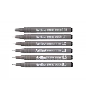 Artline Drawing System Teknik Çizim Kalemi Seti 6lı