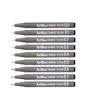 Artline Drawing System Teknik Çizim Kalemi Seti 9lu