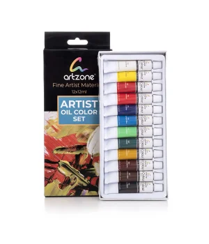 Artzone Quality Yağlı Boya Seti 12 Renk x 12 ml.