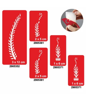 Aşk Merdiveni 5'li Set Geçici Dövme Kına Şablonu