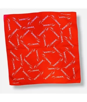 Ataturk İmzalı Kırmızı Bandana 55x55 cm