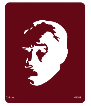 Atatürk Silüet Geçici Dövme Deseni