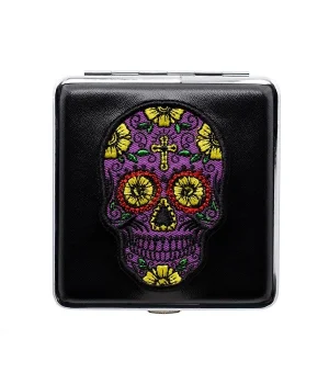 Atomic German Skull Kurukafa Patch Deri Kısa Sig. Tab akasısı Mor 20li